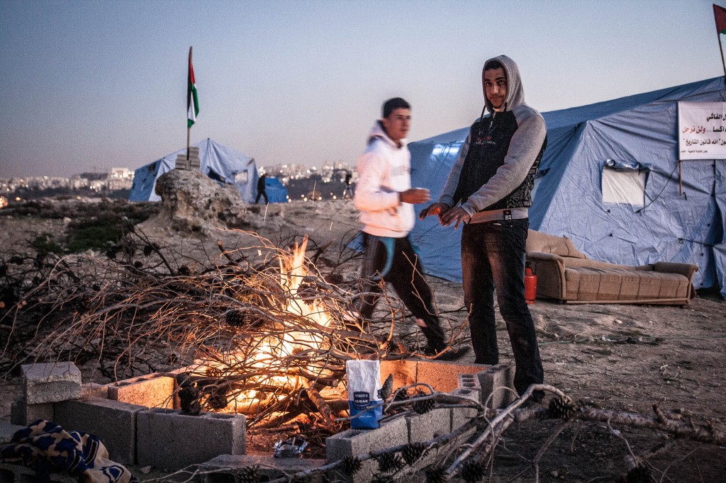 beit iksa al khamana palestine israel protest west bank tent camp